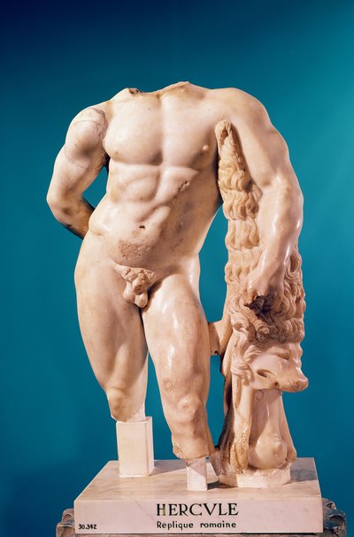 Estatua de Hércules, copia de un original griego (mármol) de Roman