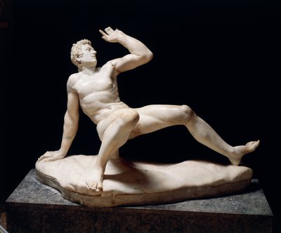 Estatua de un galo caído, copia de un original de la escuela de Pérgamo del siglo III a.C. de Roman