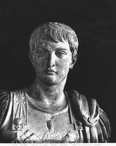 Estatua del joven Nerón (37-68 d.C.) (detalle) de Roman