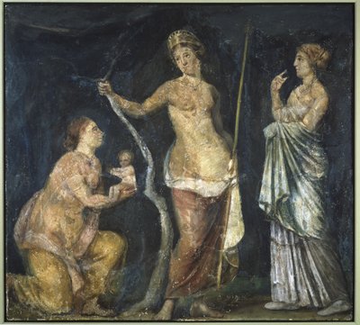 El nacimiento de Adonis, fragmento de la Casa Dorada de Nerón, Roma de Roman