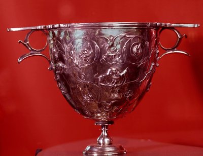 Tesoro de Boscoreale: cantharic con hojas de plátano de Roman