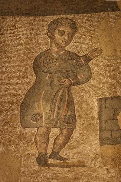Sala de dos ábsides, mosaico de piso, Villa Romana del Casale, Piazza Armerina, Sicilia, Italia de Roman