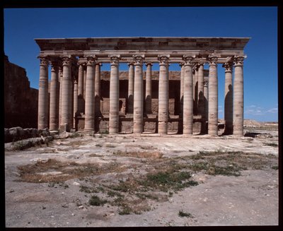 Vista del templo romano de Roman