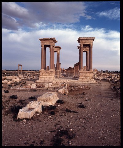 Vista del Tetrapylon de Roman