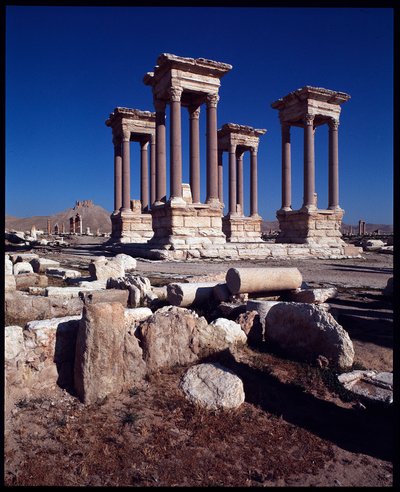 Vista del Tetrapylon de Roman