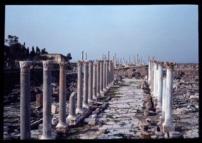 Vista del sitio arqueológico, siglos II-IV de Roman