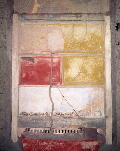 Decoración mural, Pompeya, Italia de Roman