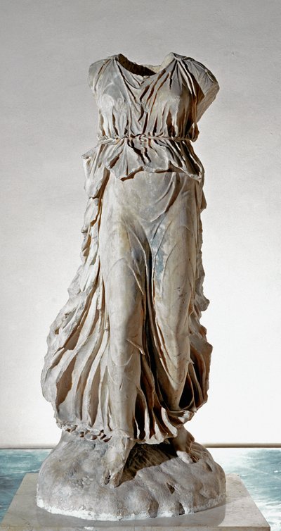 Estatua de mármol blanco de Nike de Roman