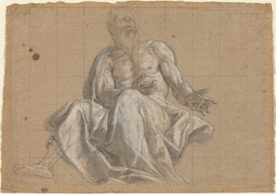 Un anciano con vestimenta clásica de Roman 18th Century
