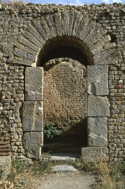 Una puerta, (detalle) de las termas, Periodo Alto Imperial de Roman Imperial Period