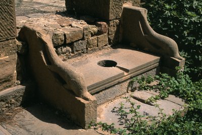 Baño público del foro de Dolphin armest; Período Imperial Alto (27 a.C.-395 d.C.) de Roman Imperial Period