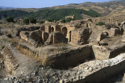 Vista general de los baños, Alto Período Imperial de Roman Imperial Period