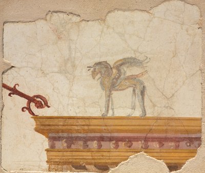 Grifo sobre entablamento, Pompeya de Roman Imperial Period