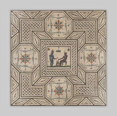 Pavimento de mosaico con escena egiptizante, c.130-150 d.C. de Roman Imperial Period