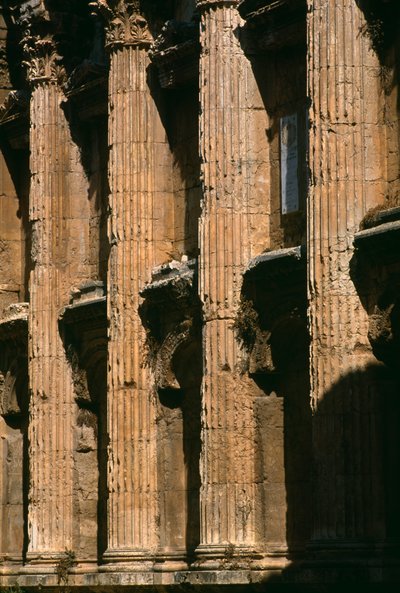 Templo de Baco, detalle, Alto Período Imperial de Roman Imperial Period