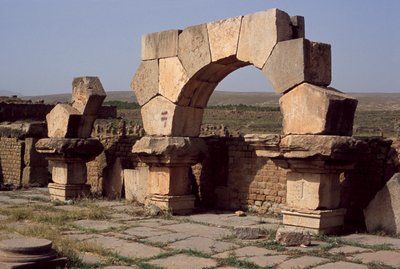 Vista del mercado de Sertius, Alto Período Imperial (27 a.C.-395 d.C.) de Roman Imperial Period