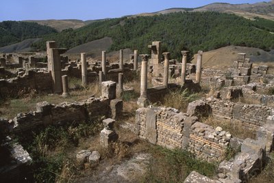 Vista de una zona residencial, Alto Período Imperial (27 a.C.-395 d.C.) de Roman Imperial Period