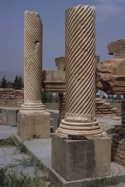 Vista de la biblioteca, c.100 d.C., Período Alto Imperial (27 a.C.-395 d.C.) de Roman Imperial Period