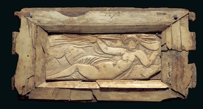 Placa enmarcada con una figura femenina, de Egipto, finales del siglo III a principios del siglo IV d.C. de Roman Period Egyptian