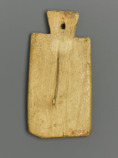 Etiqueta de momia con inscripción griega de Roman Period Egyptian