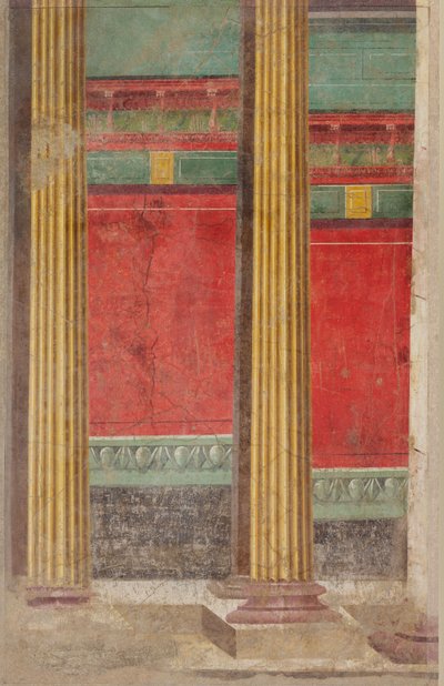 Pintura mural de una villa en Boscoreale de Roman Republican Period