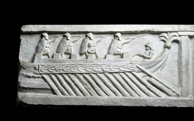 Un buque de guerra de Roman Roman