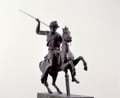 Amazona a caballo (escultura de bronce después de un original griego del siglo III a.C.) de Roman Roman