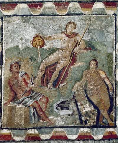 Deidades acuáticas (mosaico) de Roman Roman