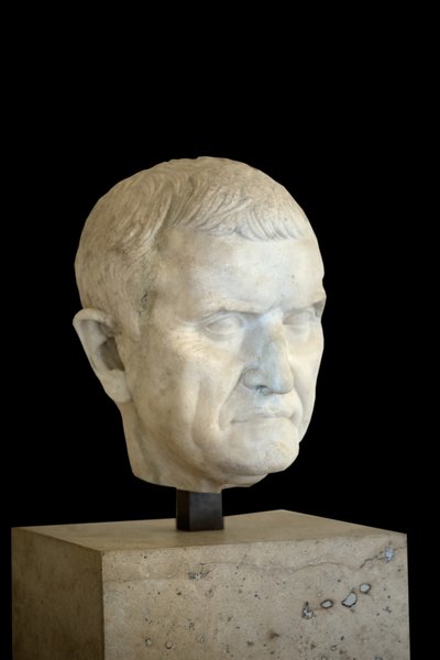 Fragmento de una estatua, retrato de un desconocido de Roman Roman
