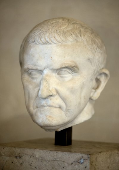 Fragmento de una estatua, retrato de un desconocido de Roman Roman