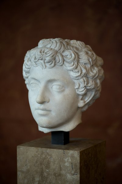 Cabeza del Emperador Romano Marco Aurelio Joven (121 - 180 d.C.) Mármol de Roman Roman