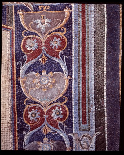 Detalle de los mosaicos murales del ninfeo de la casa de Neptuno y Anfitrite, siglo V a.C. - siglo I d.C. de Roman Roman