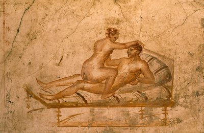 Fresco erótico del cubículo de la Casa de los Vettii, Pompeya (Lista del Patrimonio Mundial de la UNESCO de Roman Roman