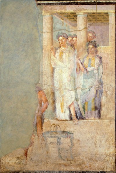 Fresco que representa Ifigenia en Tauris, de la Casa de Cecilio Iucundo, Pompeya de Roman Roman