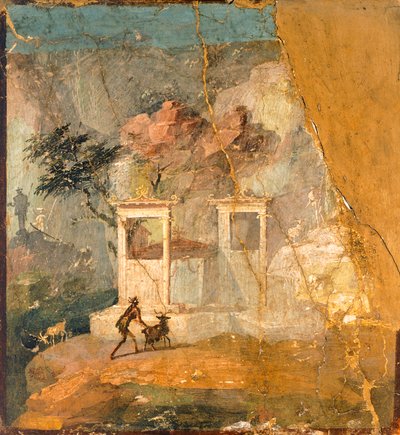 Fresco que representa un carnero perdido, Pompeya (Lista del Patrimonio Mundial de la UNESCO de Roman Roman