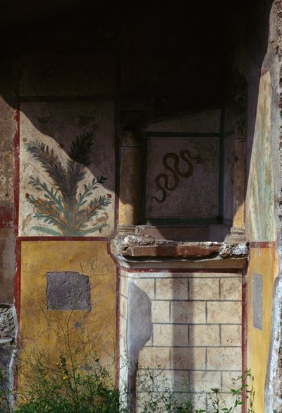 Vista de una casa en Via di Castricio, Pompeya (Lista del Patrimonio Mundial de la UNESCO) de Roman Roman