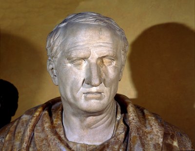 Busto de mármol de Cicerón (Marco Tulio Cicerón). Político, orador y escritor romano de Roman Roman