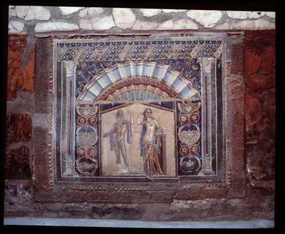 Neptuno y Anfitrite. Mosaico mural del triclinium de la casa de Neptuno y Anfitrite de Roman Roman
