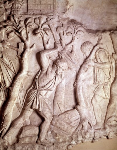 Arte romano: escena de limpieza, bajo relieve, Museo de Antigüedades Romanas, Roma de Roman Roman