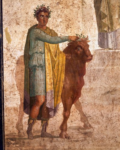 Civilización romana, Fresco que representa a Jasón y Pelias. De Pompeya de Roman Roman