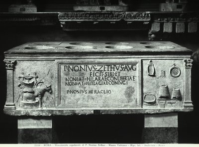 Sarcófago de Nonius Zethus de Roman Roman