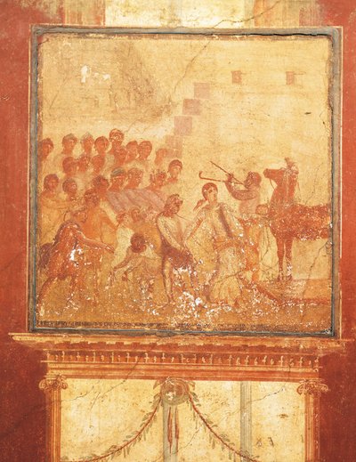 Caballo de Troya, fresco de la Casa de Menandro, Pompeya , Campania, Civilización romana de Roman Roman