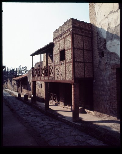 Vista de una casa, siglo V a.C.-siglo I d.C. de Roman Roman