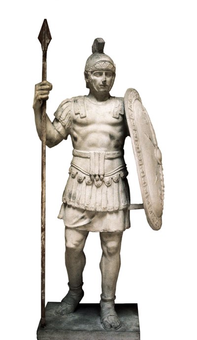 Escultura de un guardia pretoriano de Roman Roman