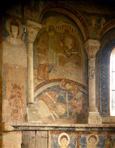 Arte románico: pintura que representa el martirio de San Lorenzo de Romanesque