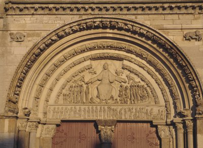 Tímpano de la Catedral de Vézelay (Yonne 89) de Romanesque
