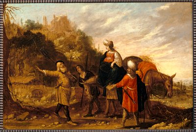 Guehazi volviendo de la casa del Sunamita y yendo al encuentro de Eliseo. 1644 ... de Rombout van Troyen