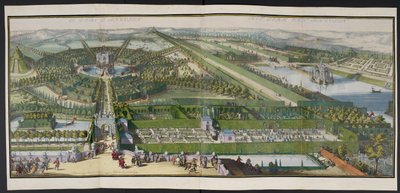El parque de Enghien, c.1685, ilustración de una 