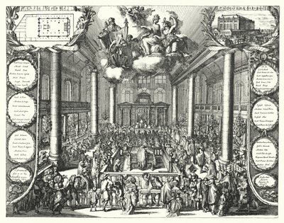 La Sinagoga Portuguesa, Ámsterdam de Romeyn de (after) Hooghe