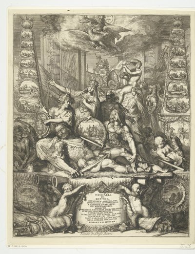 Alegoría de la muerte de Michiel de Ruyter, 1676 de Romeyn de Hooghe